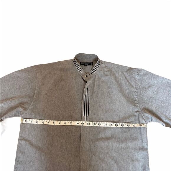 MENS BRUTTINI Grey Button Up Dress Shirt Italian S - Picture 9 of 10